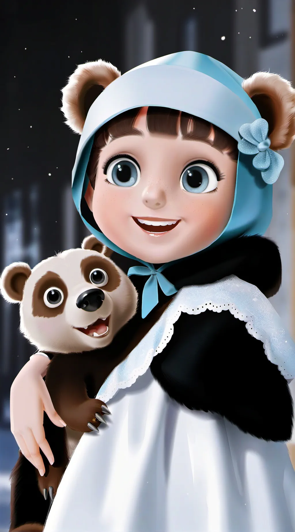 ai character: masha and the bear background