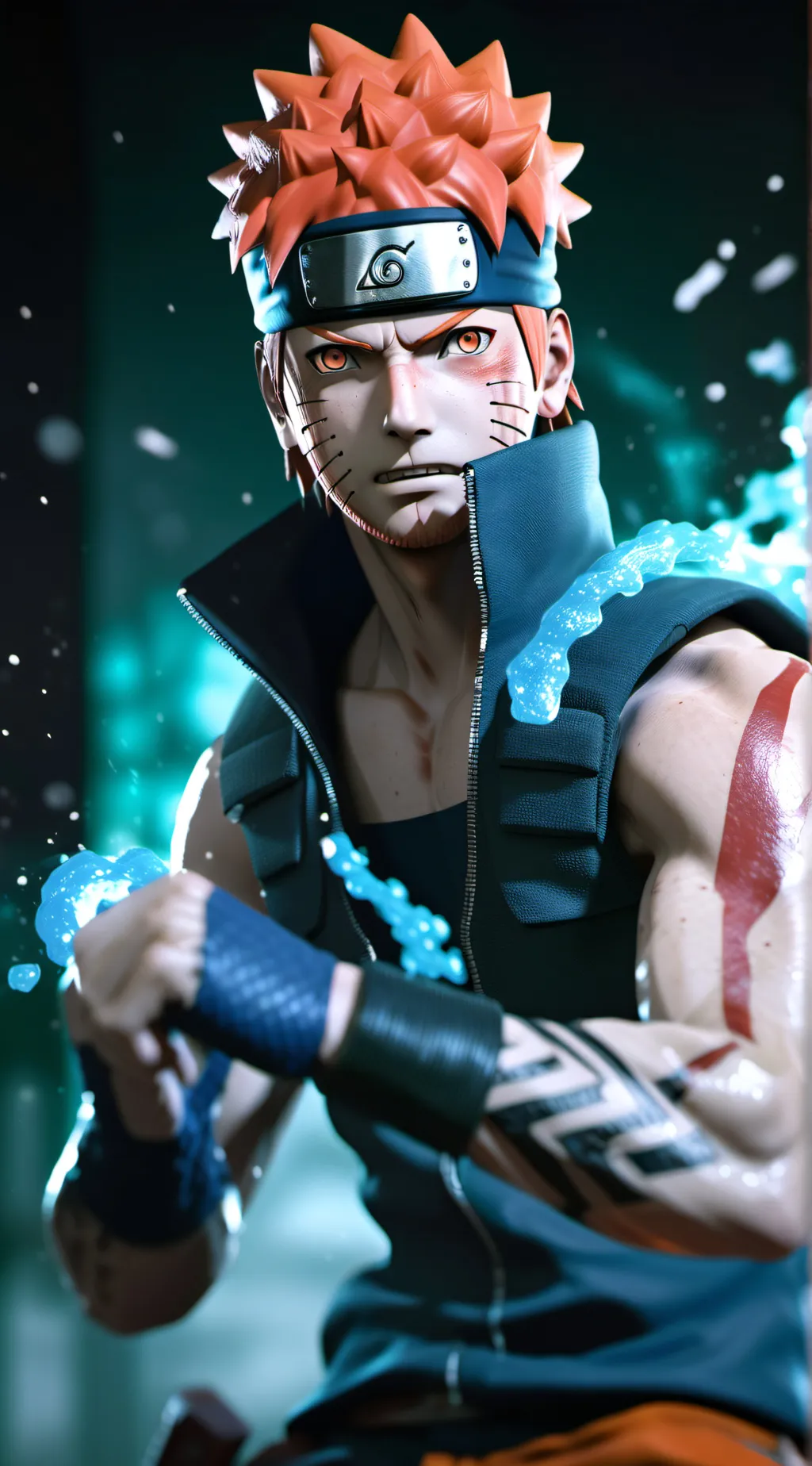 ai character: fighting pain  background