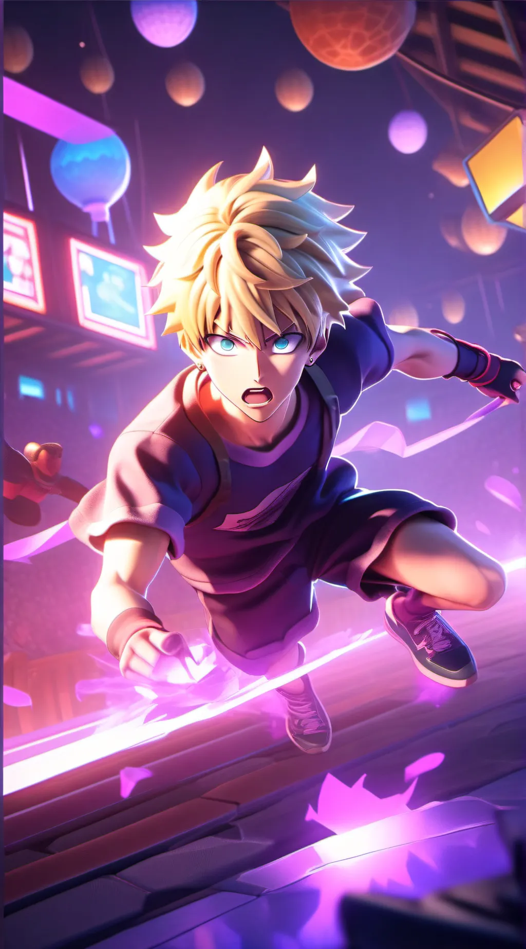 ai character: Katsuki Bakugo background
