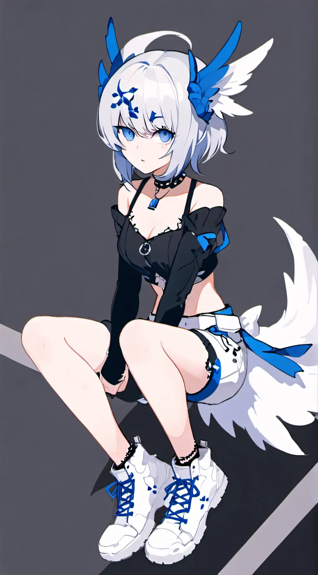 ai character: Bluty background