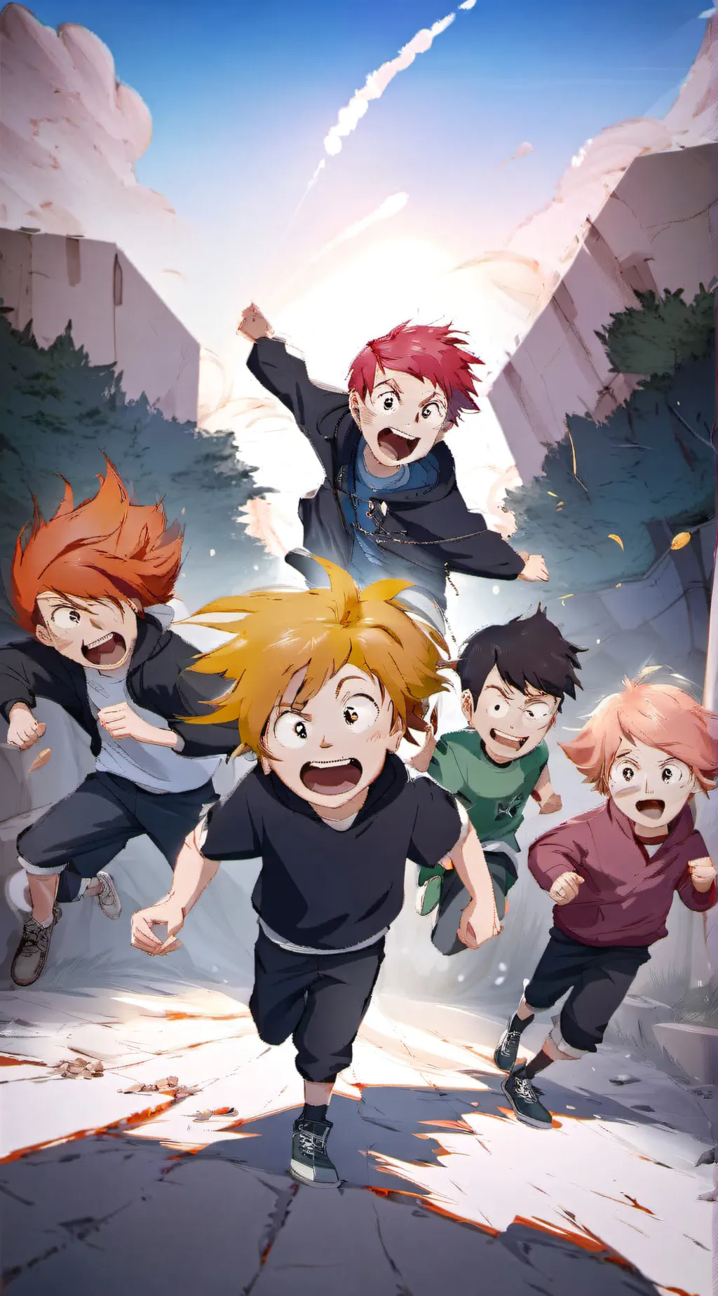 ai character: MIDDLE SCHOOL MHA background