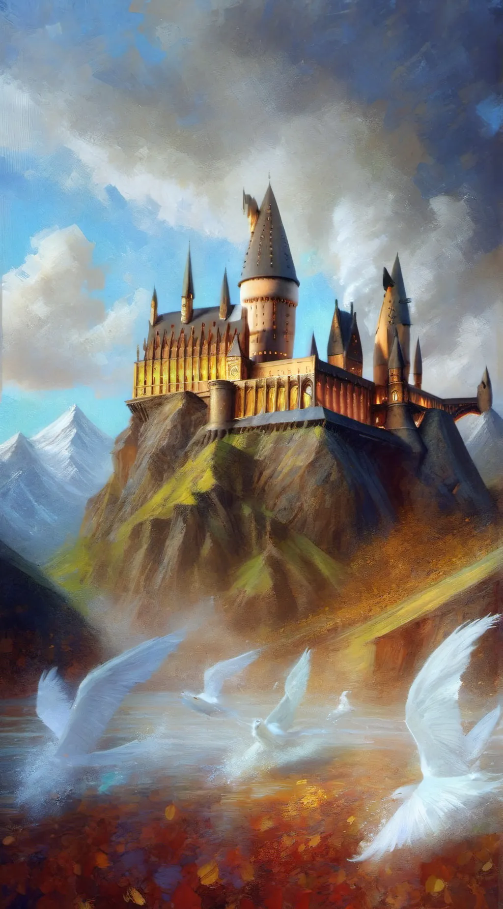 ai character: Hogwarts background