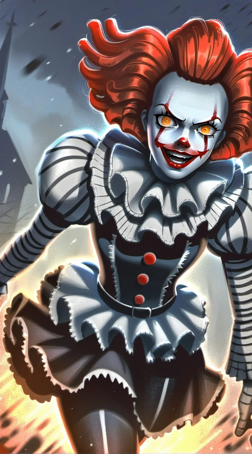 ai character: pennywise girl background