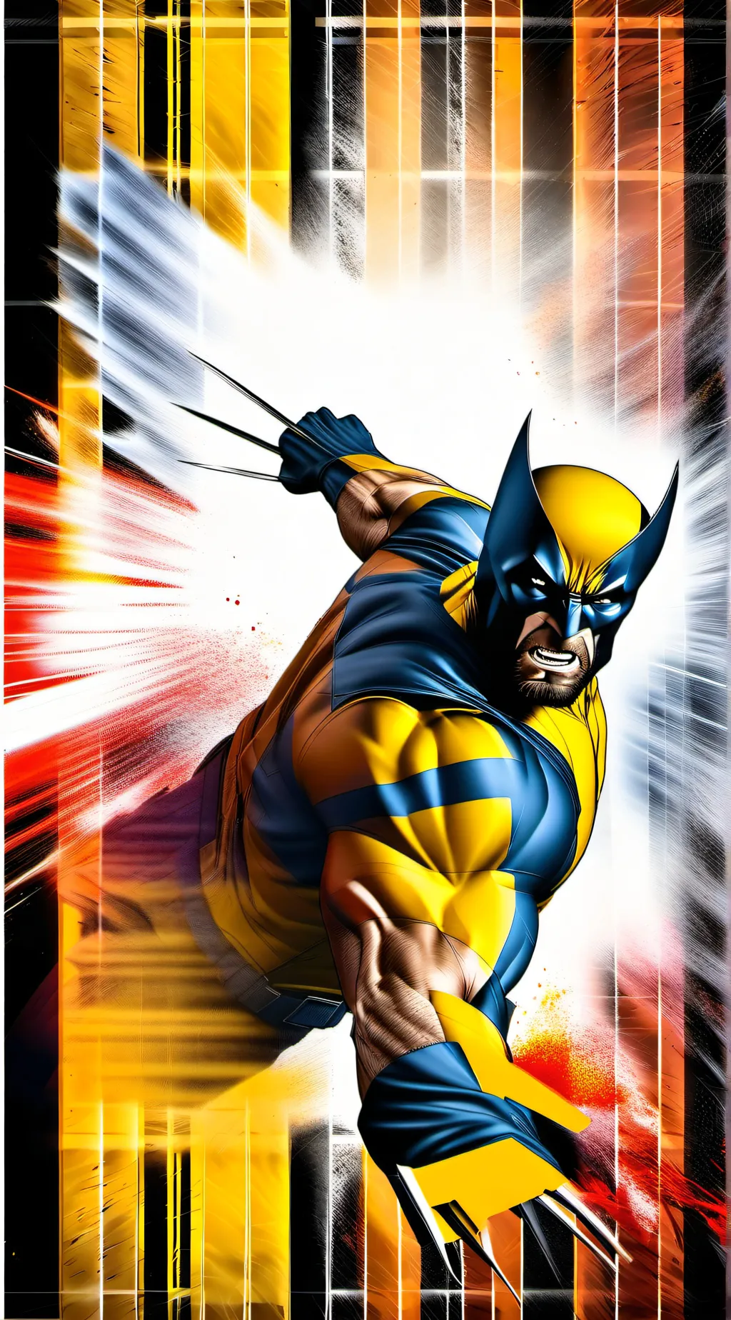 ai character: Wolverine  background