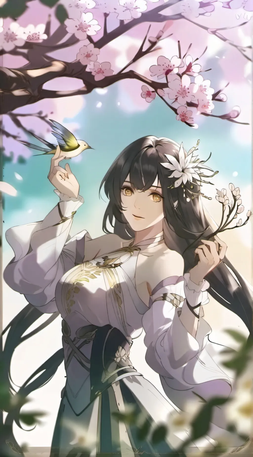 ai character: well looking femal background