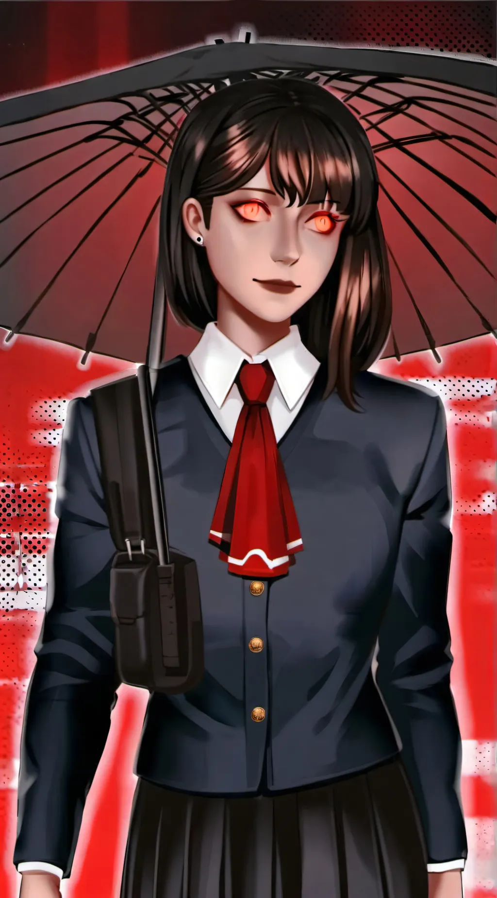 ai character: Number eight (y/n) background