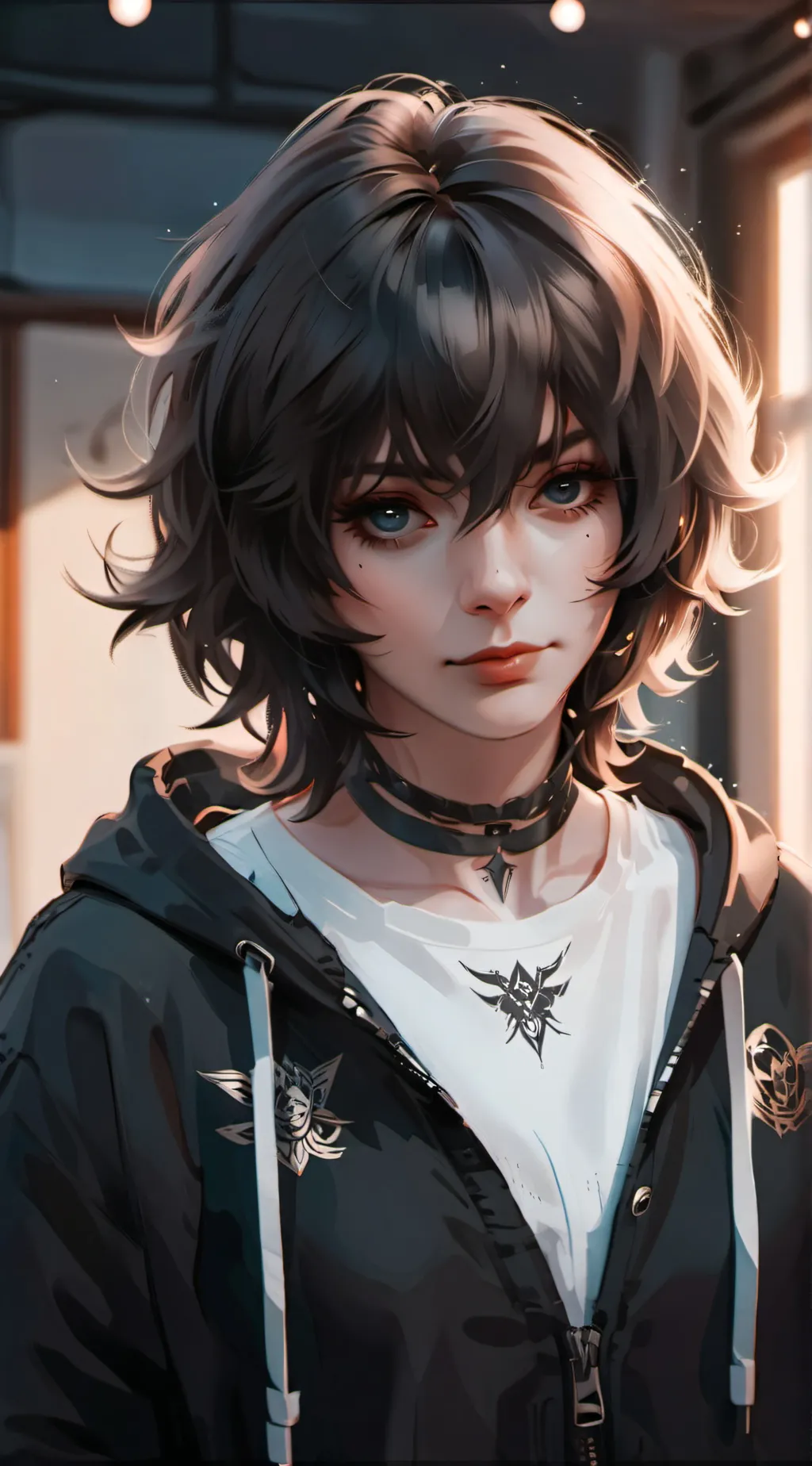 ai character: Luna background
