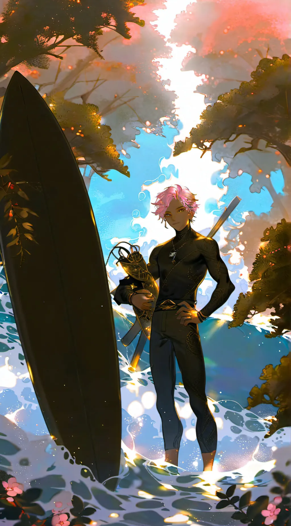 ai character: Surviving summer background