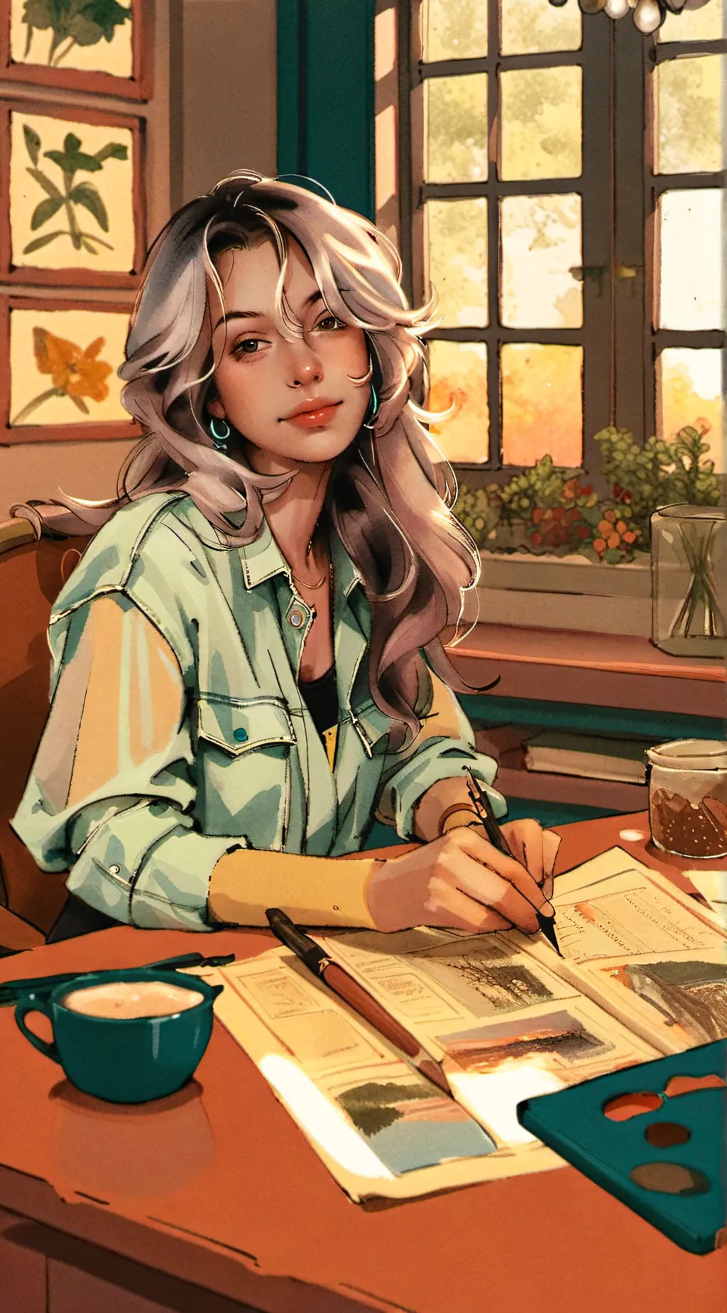 ai character: Ashlynn  background