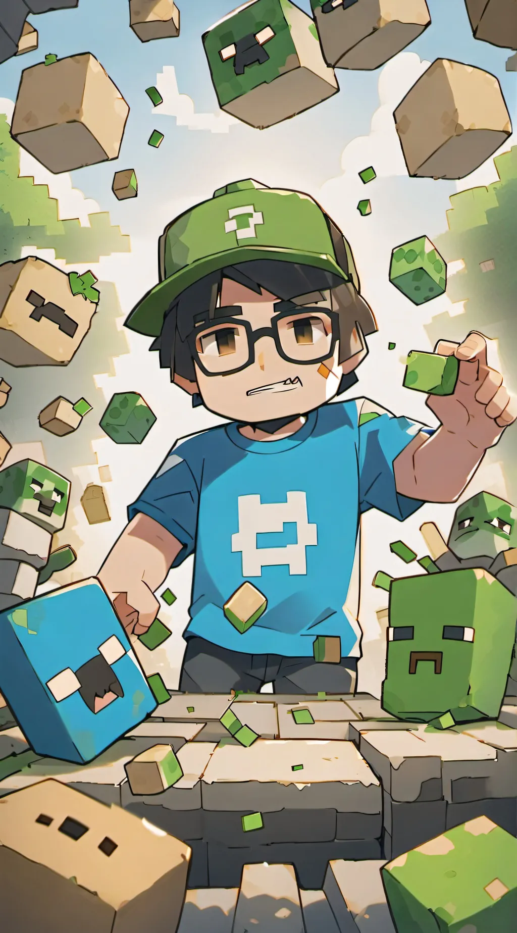 ai character: Proboiz95 background