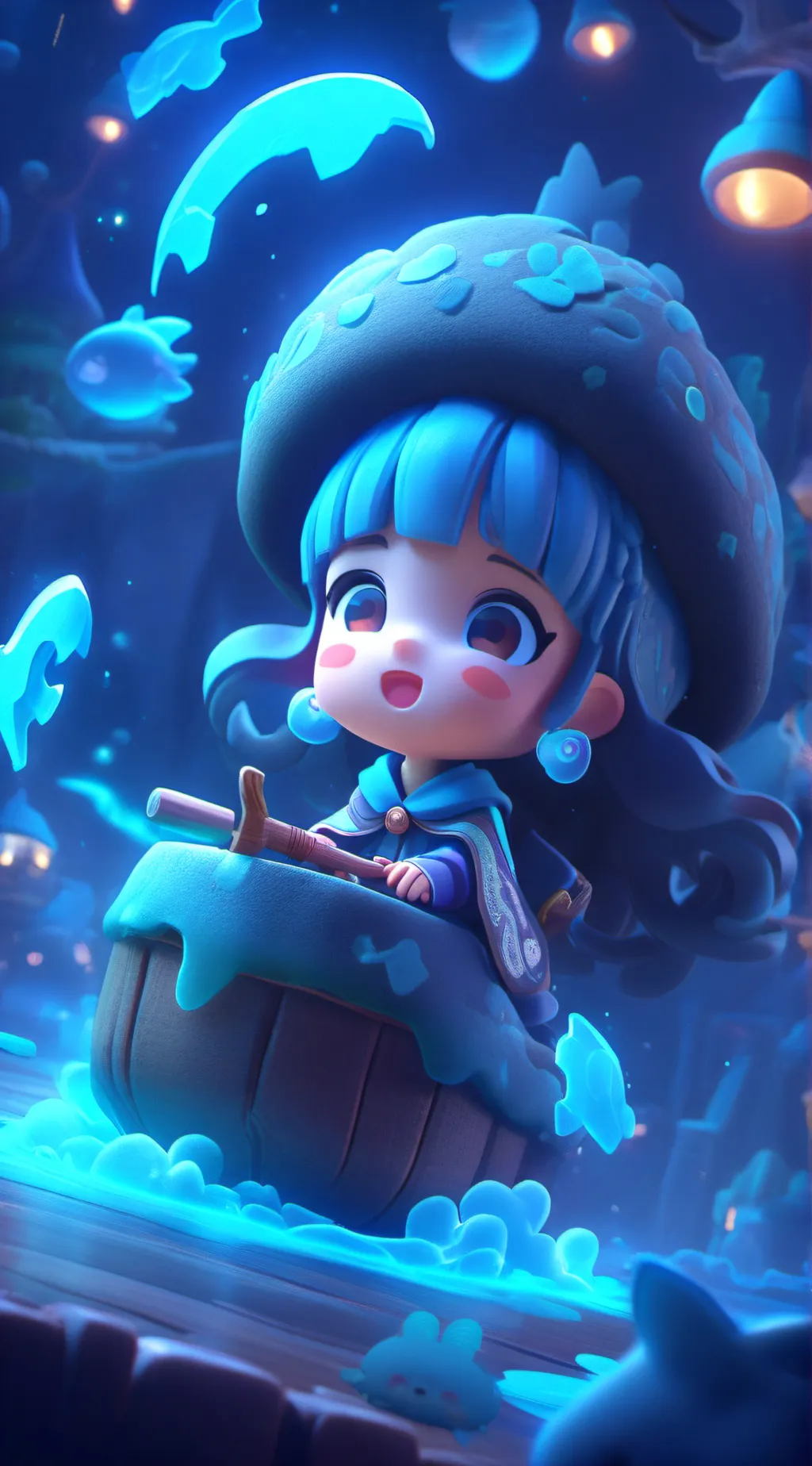 ai character: PuffPop background