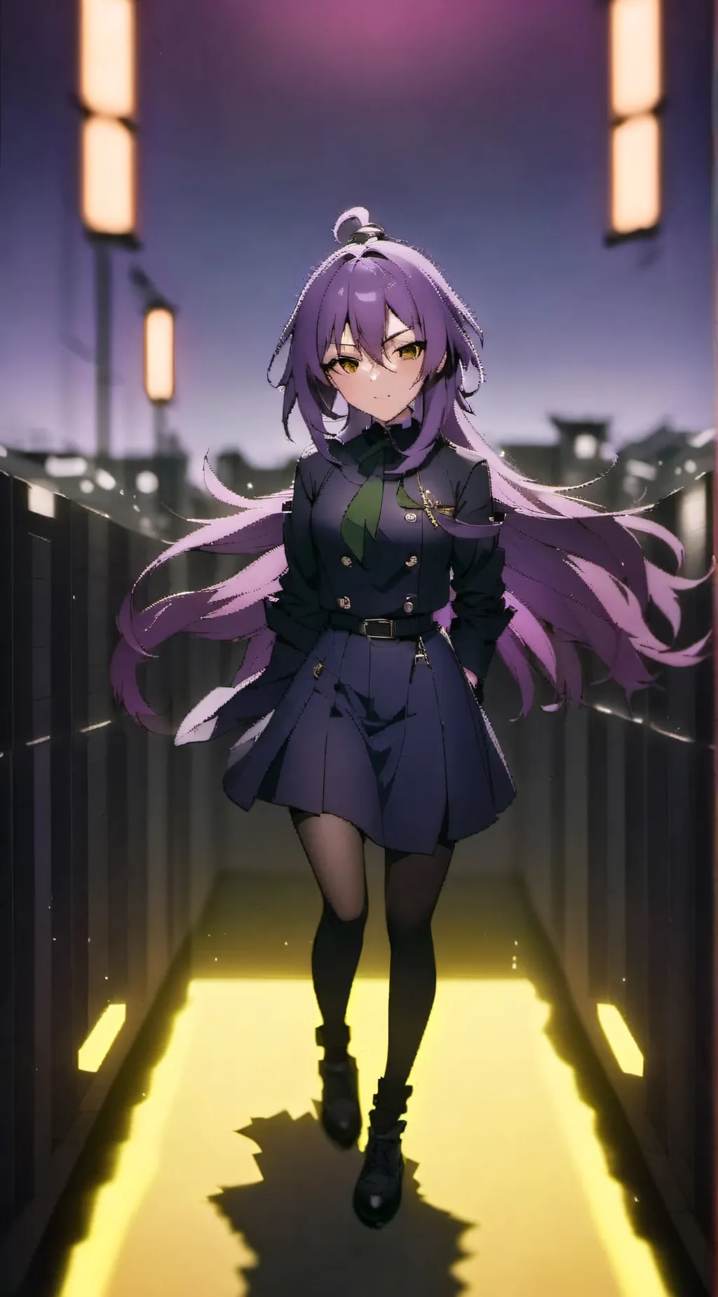 ai character: shinoa hiragi  background