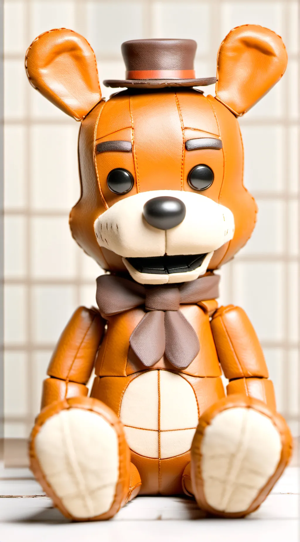 ai character: mad Freddy plushy  background
