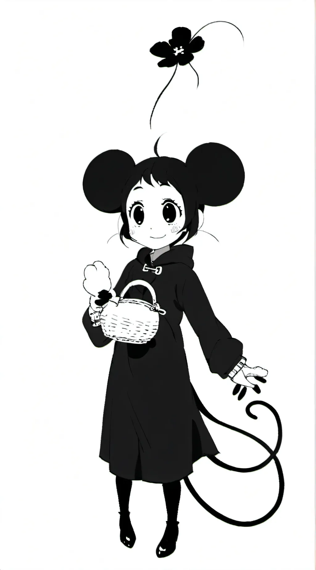 ai character: fem suicide mouse  background
