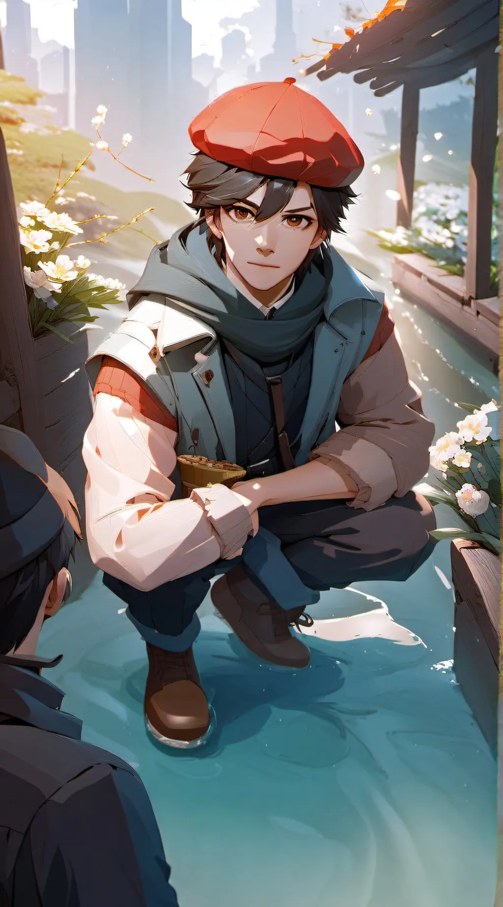 ai character: NATHAN(눈‸눈) background