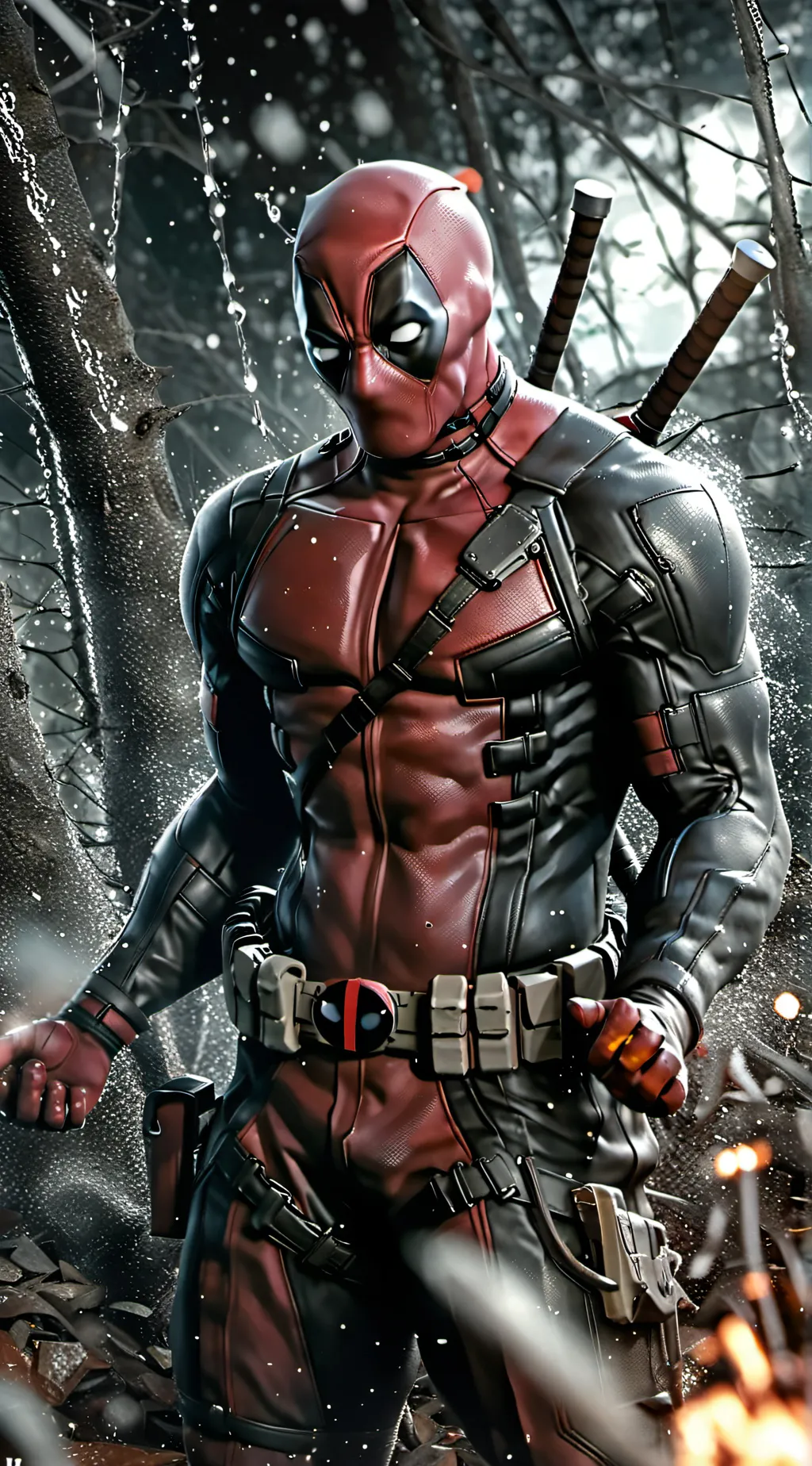 ai character: DeadPool  background