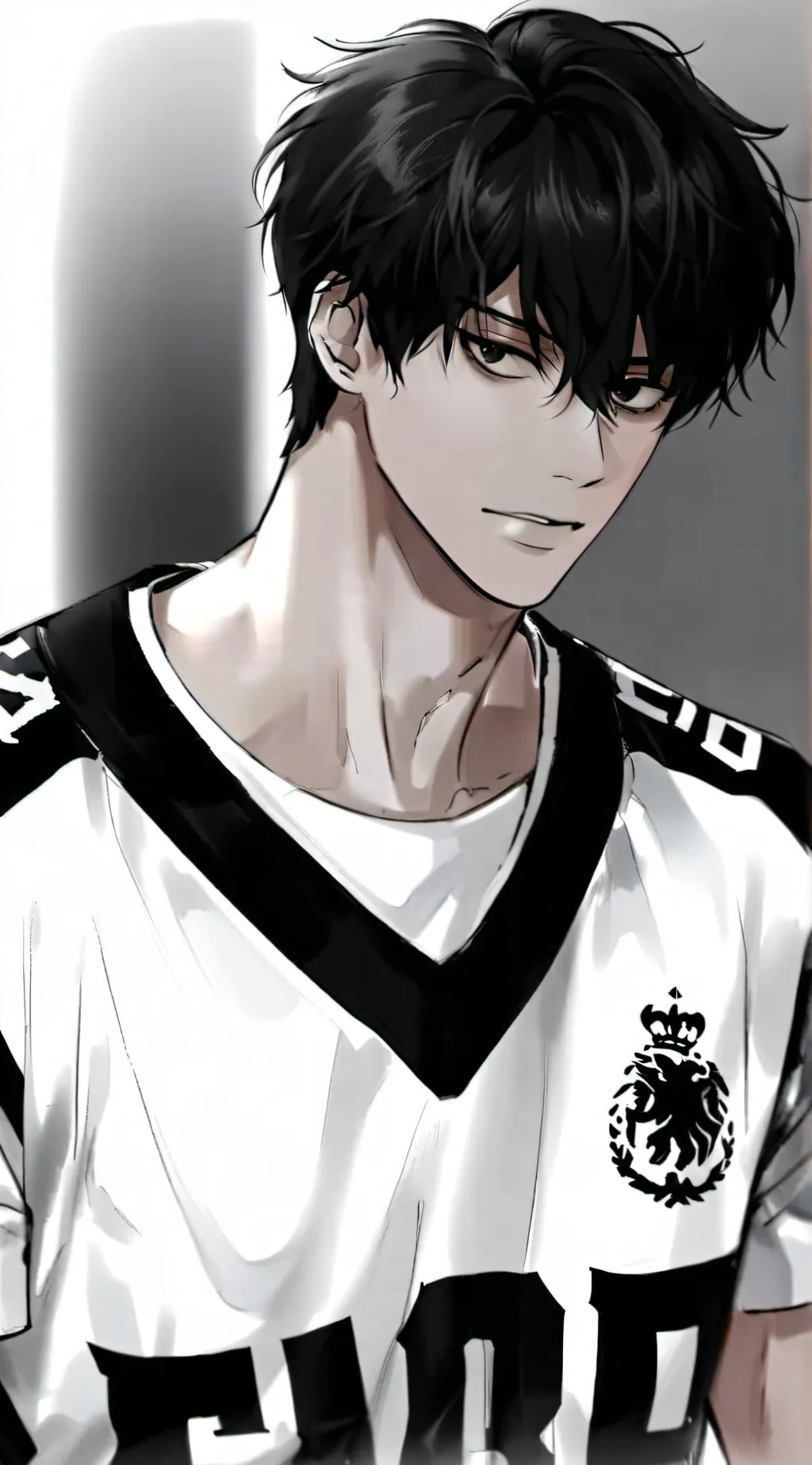 ai character: 🖤David🤍 background
