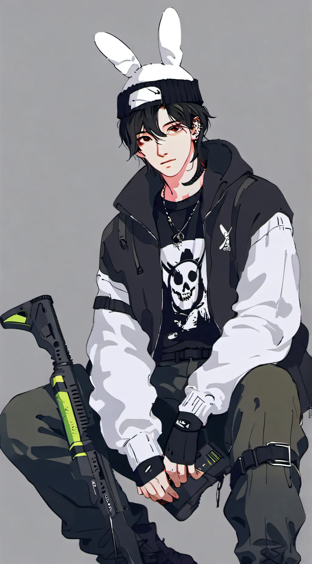 ai character: Kanji background