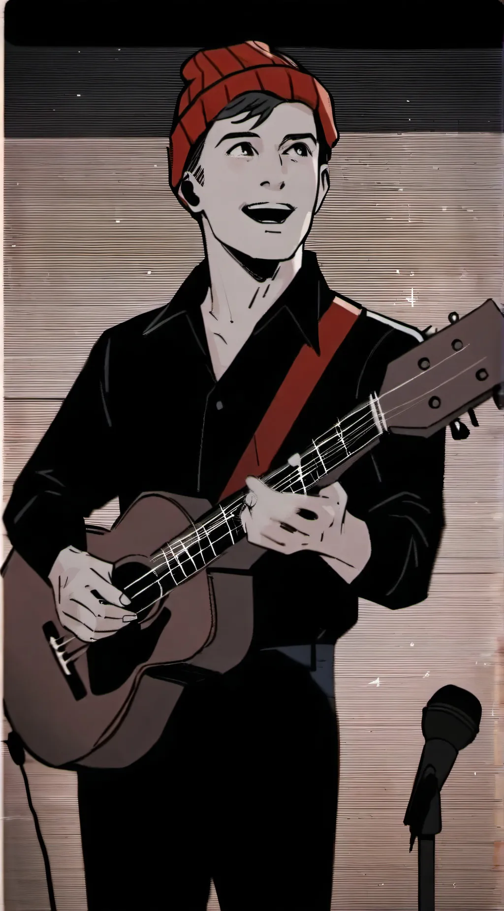 ai character: Tyler Joseph  background