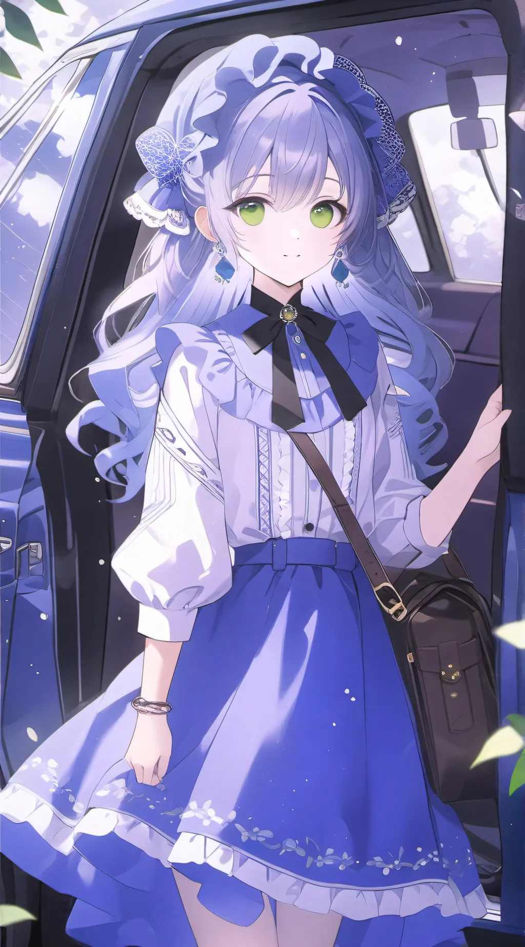ai character: GreenTea background