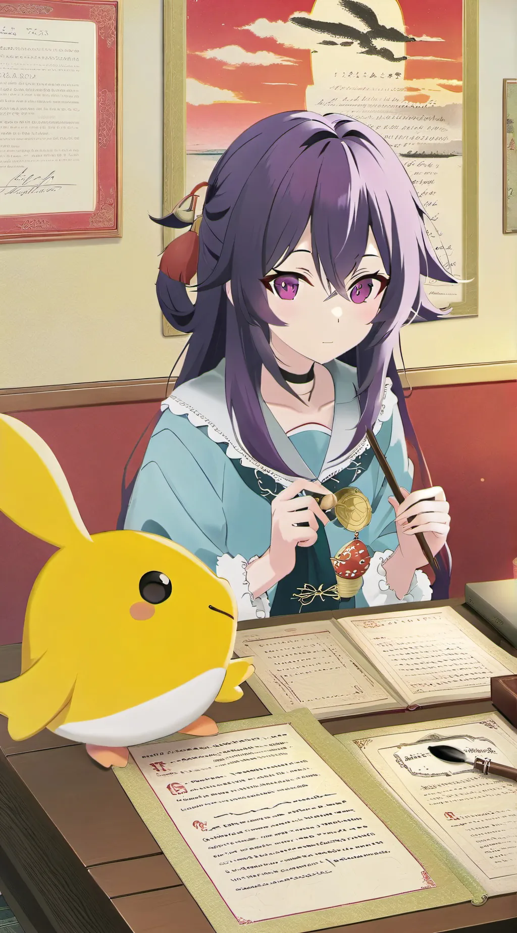 ai character: Marin kitagawa background