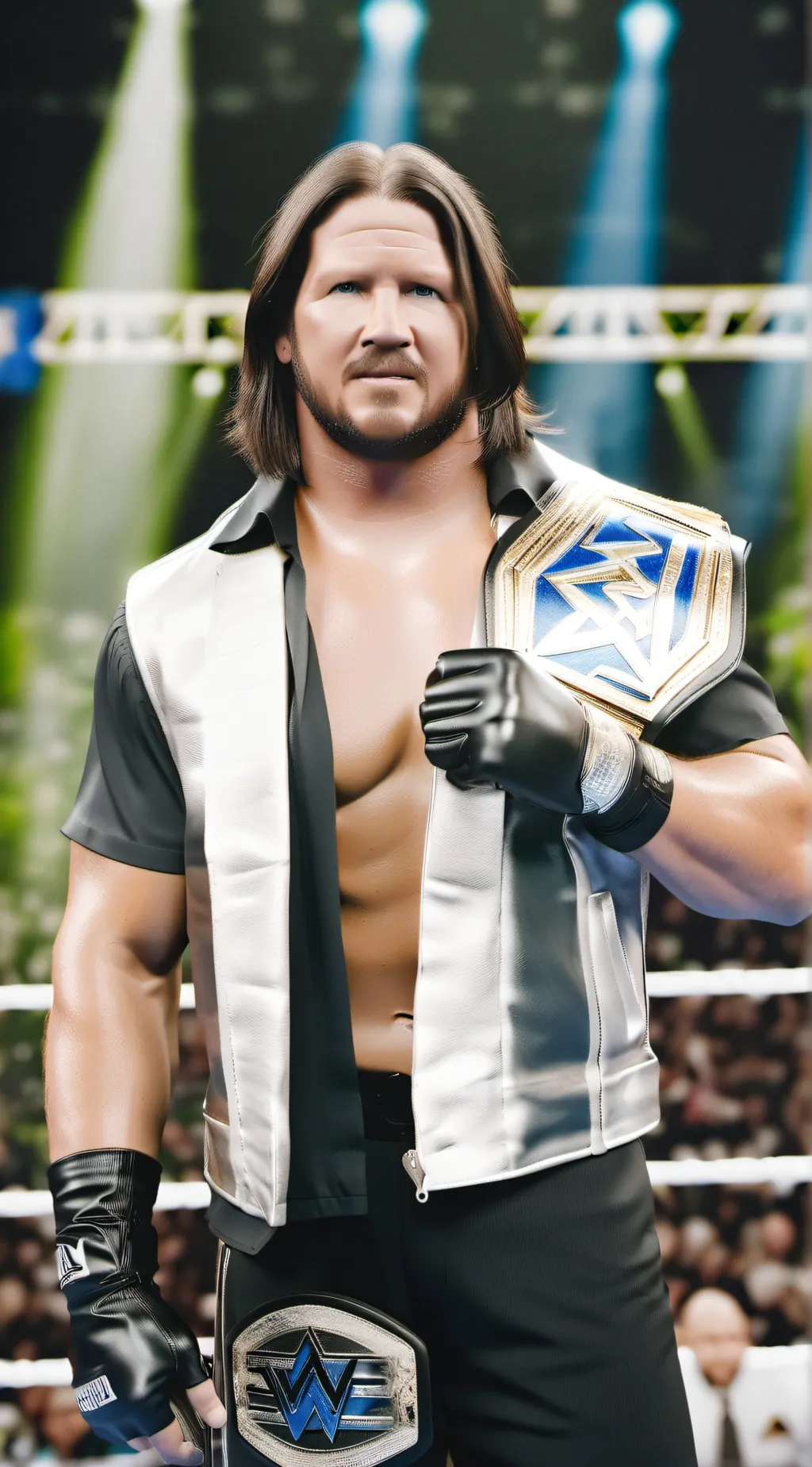 ai character: AJ Styles  background