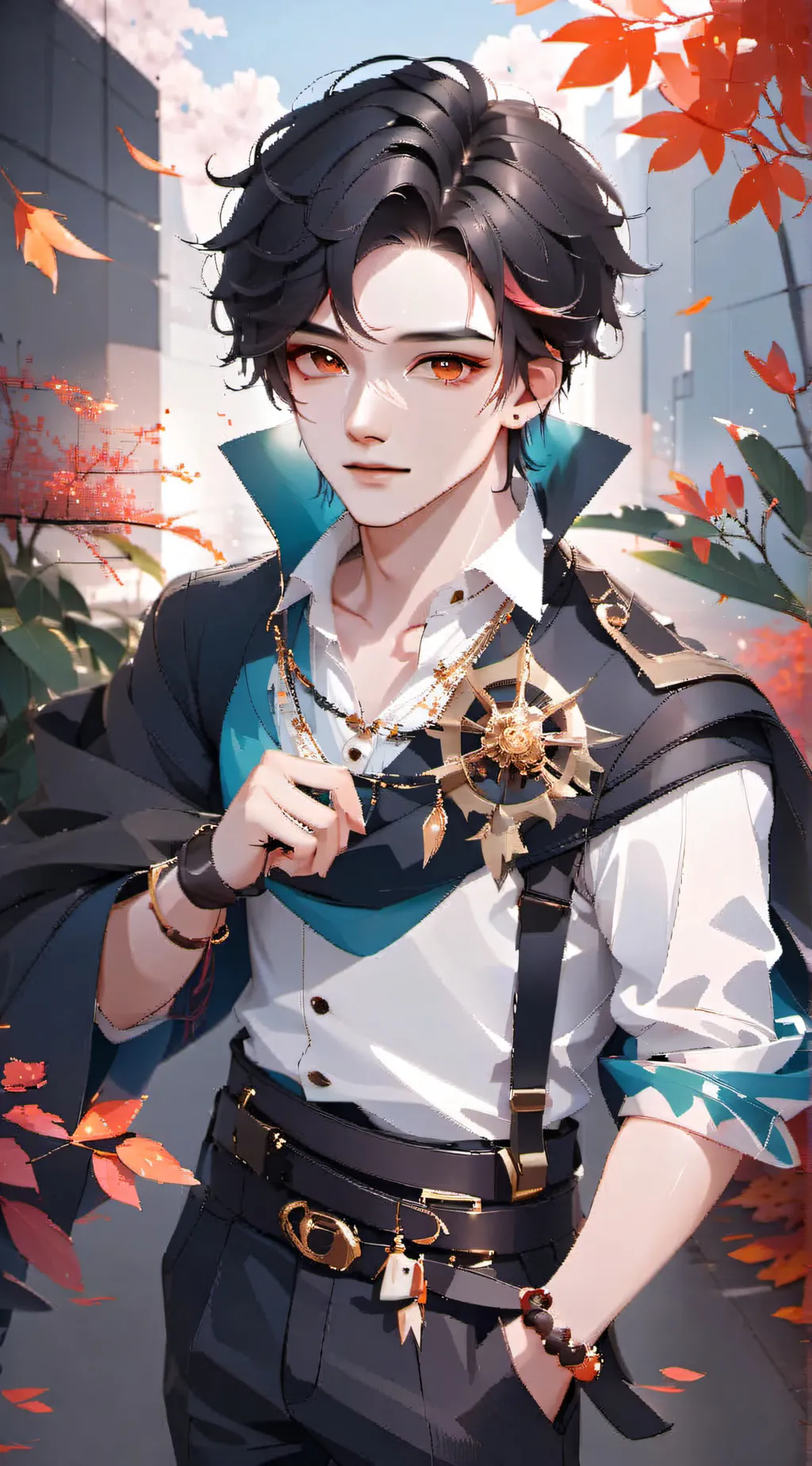 ai character: scared boy background