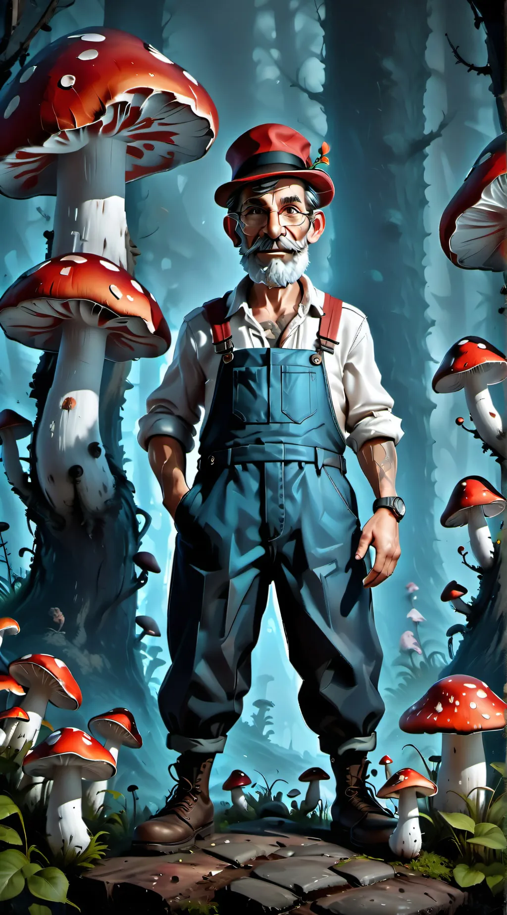 ai character: Mario background