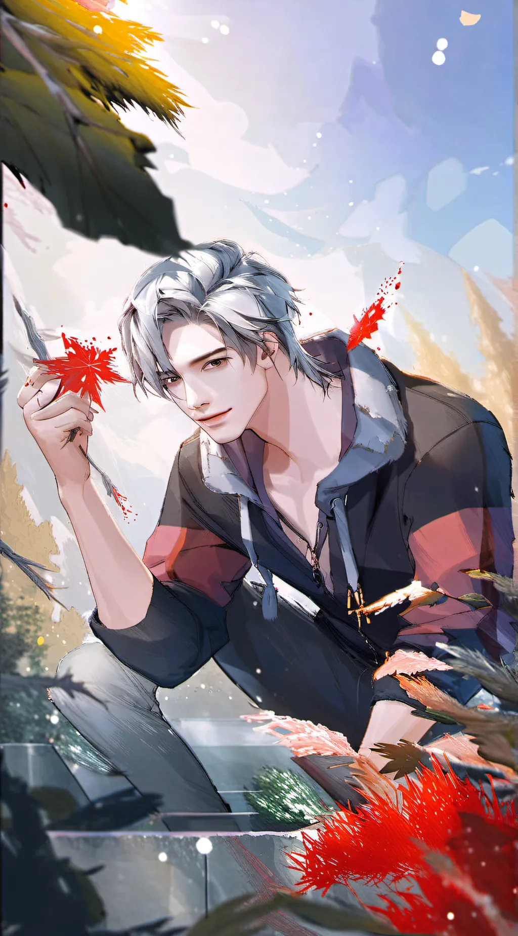 ai character: Mark Jabami  background