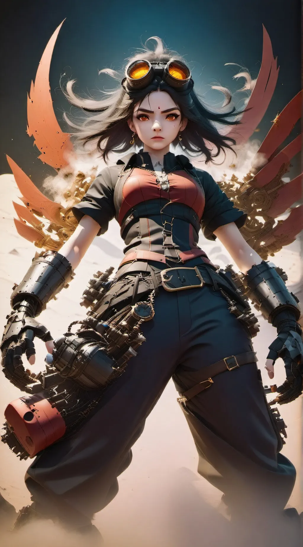 ai character: Victoria punk background