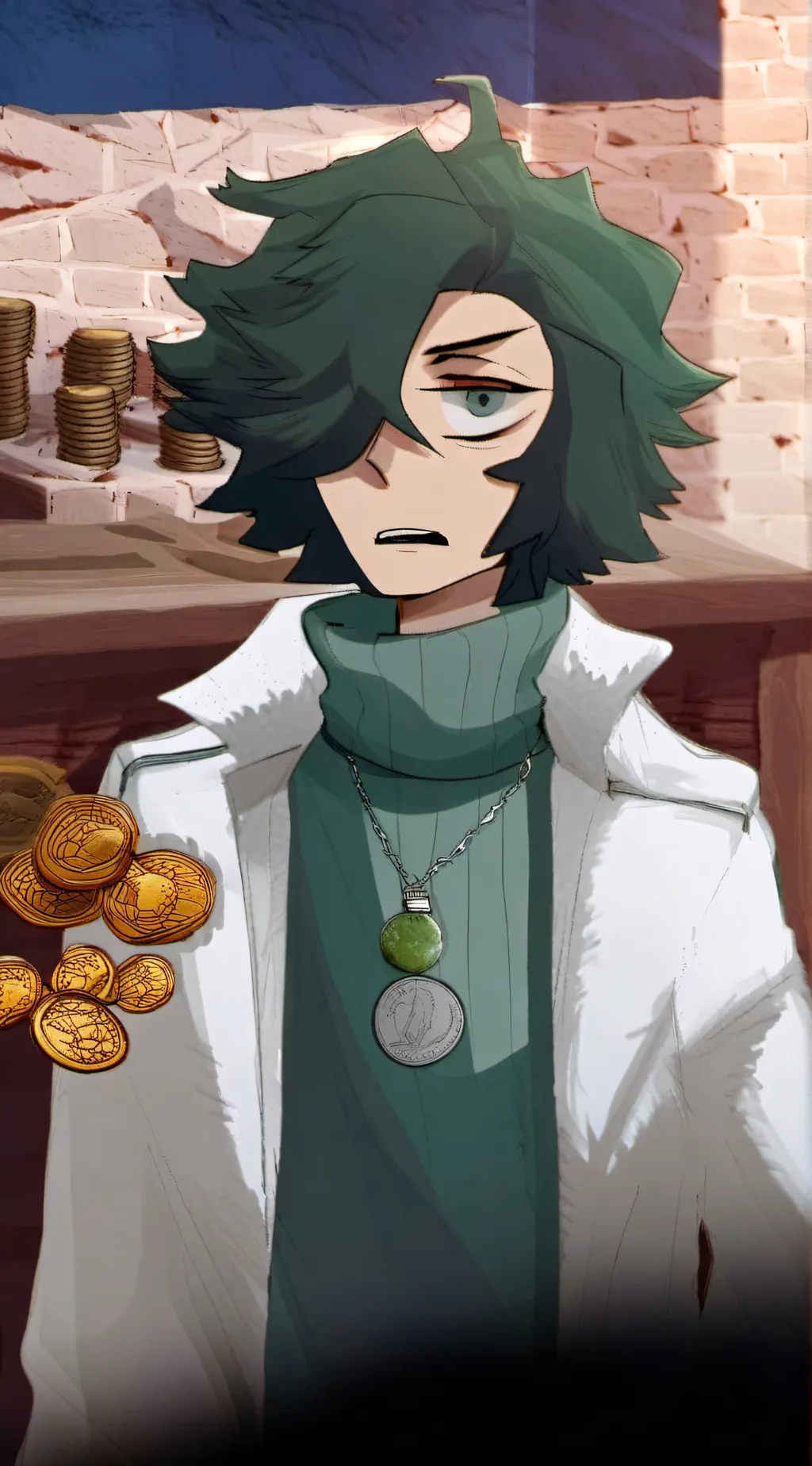 ai character: Stone  background