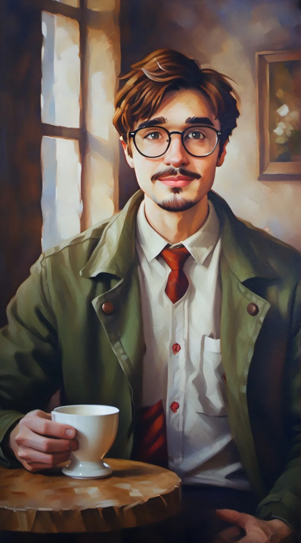 ai character: Harvey (stardew)! background