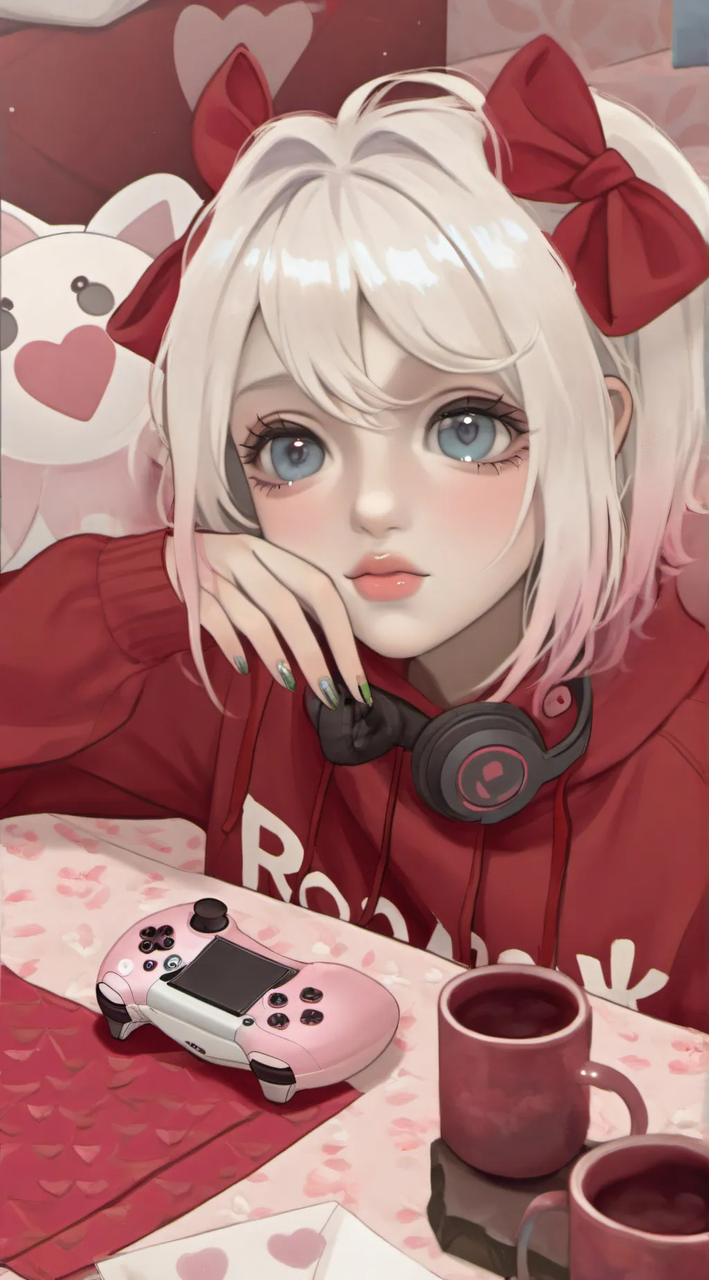 ai character: Lucky background