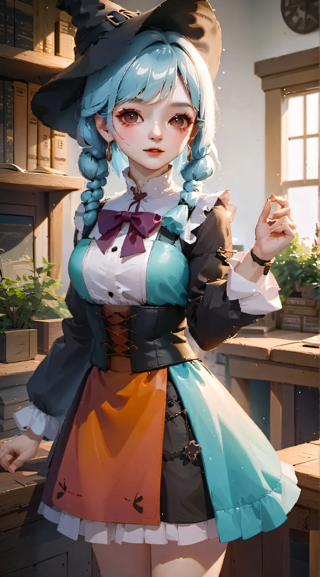 ai character: Hidden witch background