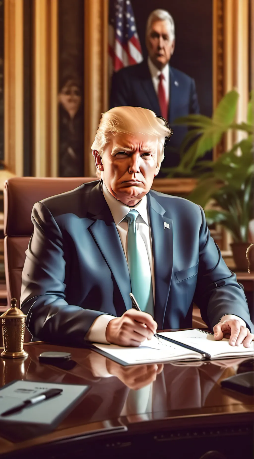 ai character: trump background