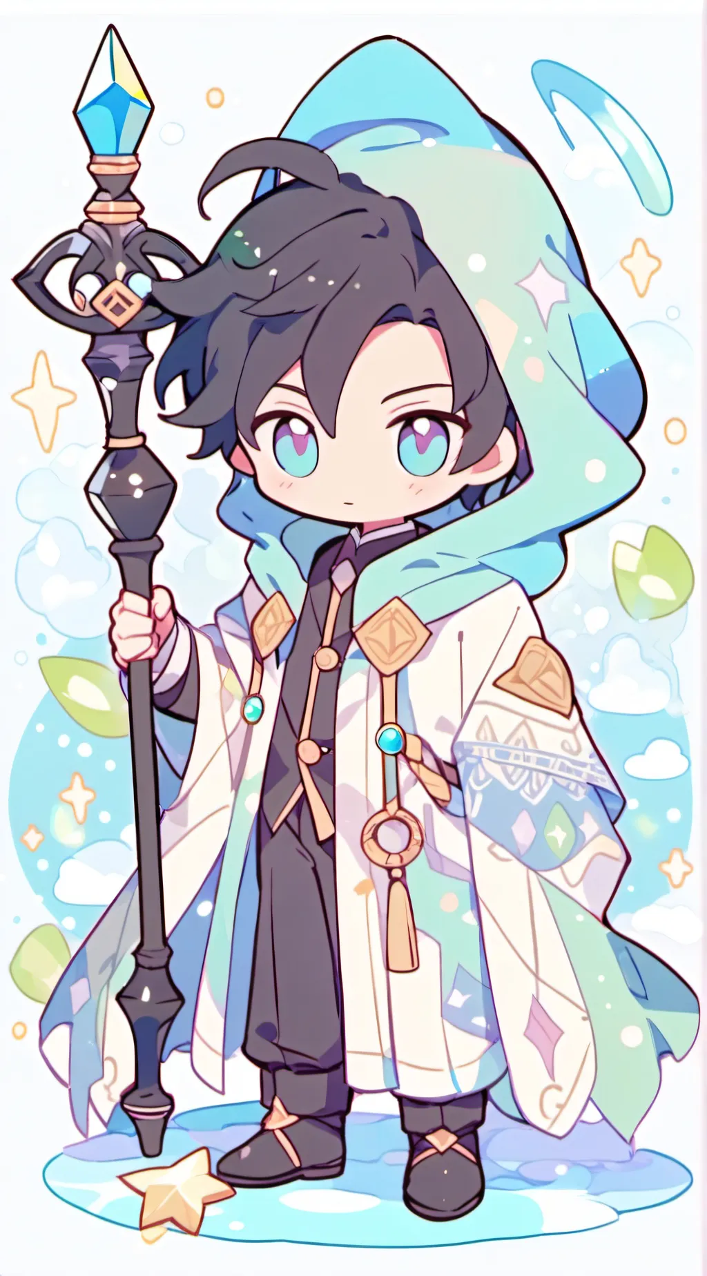 ai character: School of magic!!! background