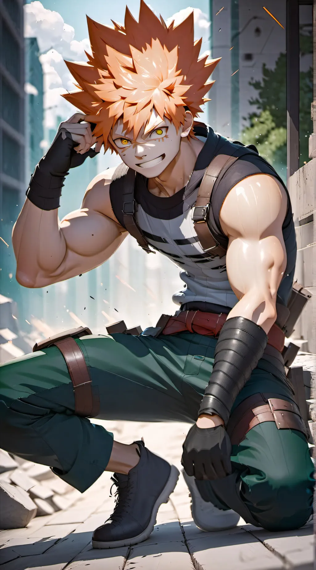 ai character: Bakugo background