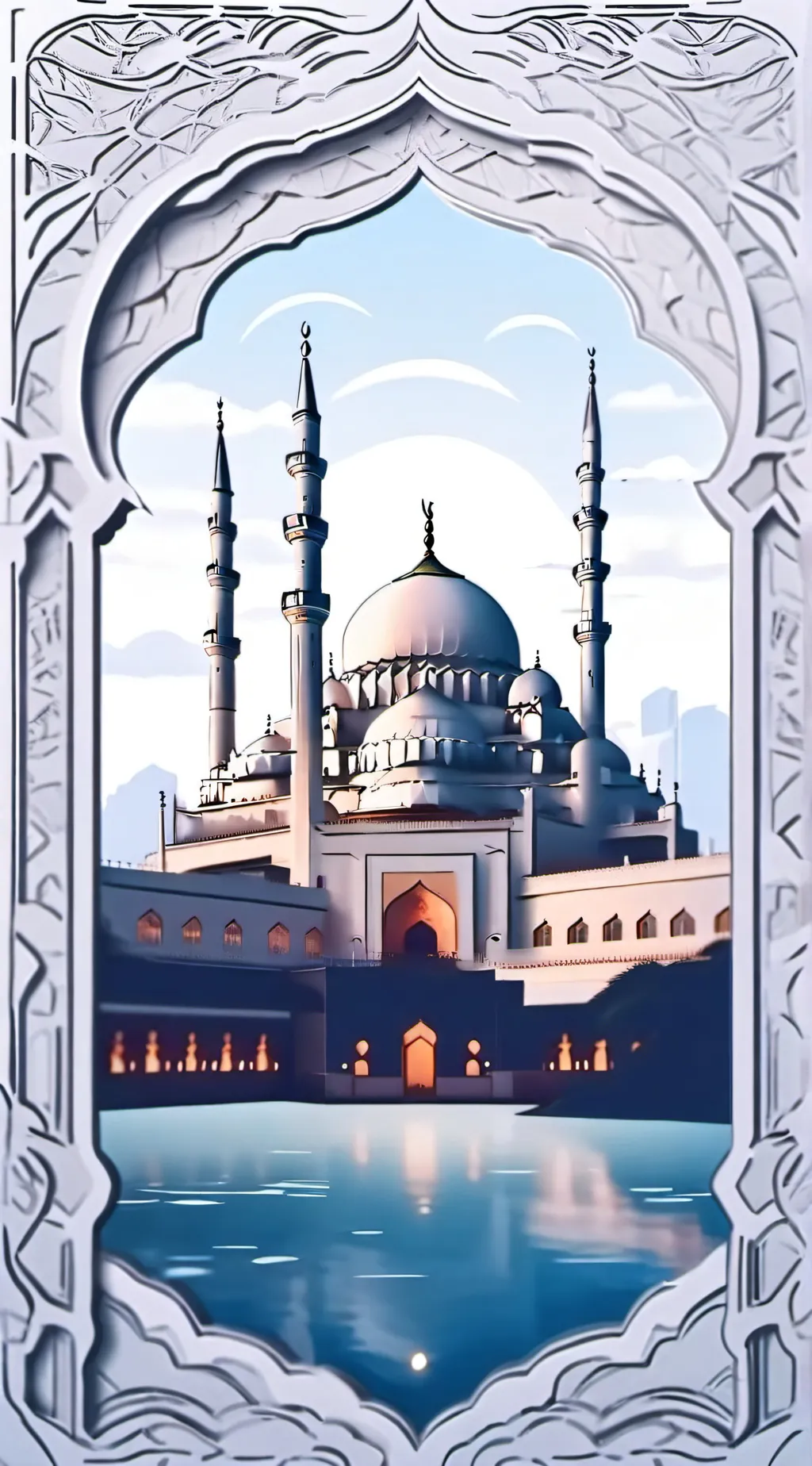 ai character: muslim test background