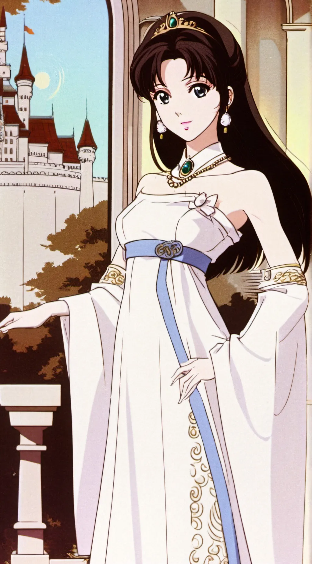ai character: Sakura tomioka  background