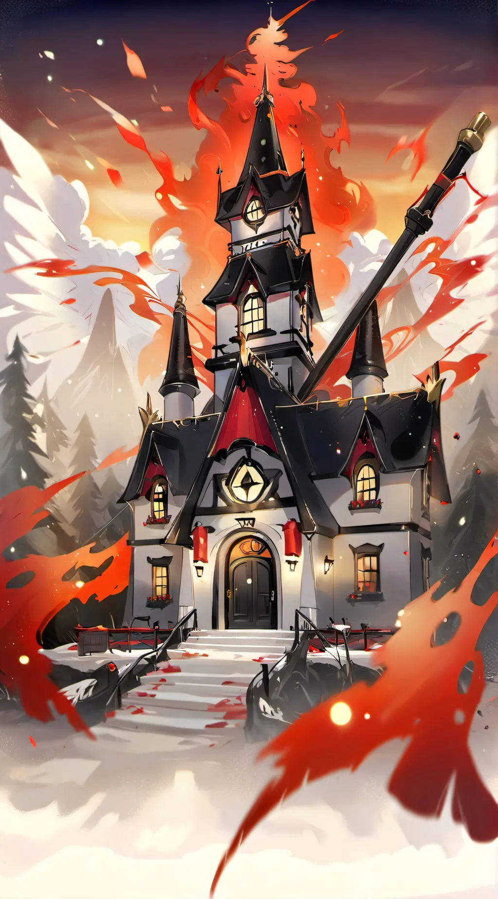 ai character: Hazbin Hotel background