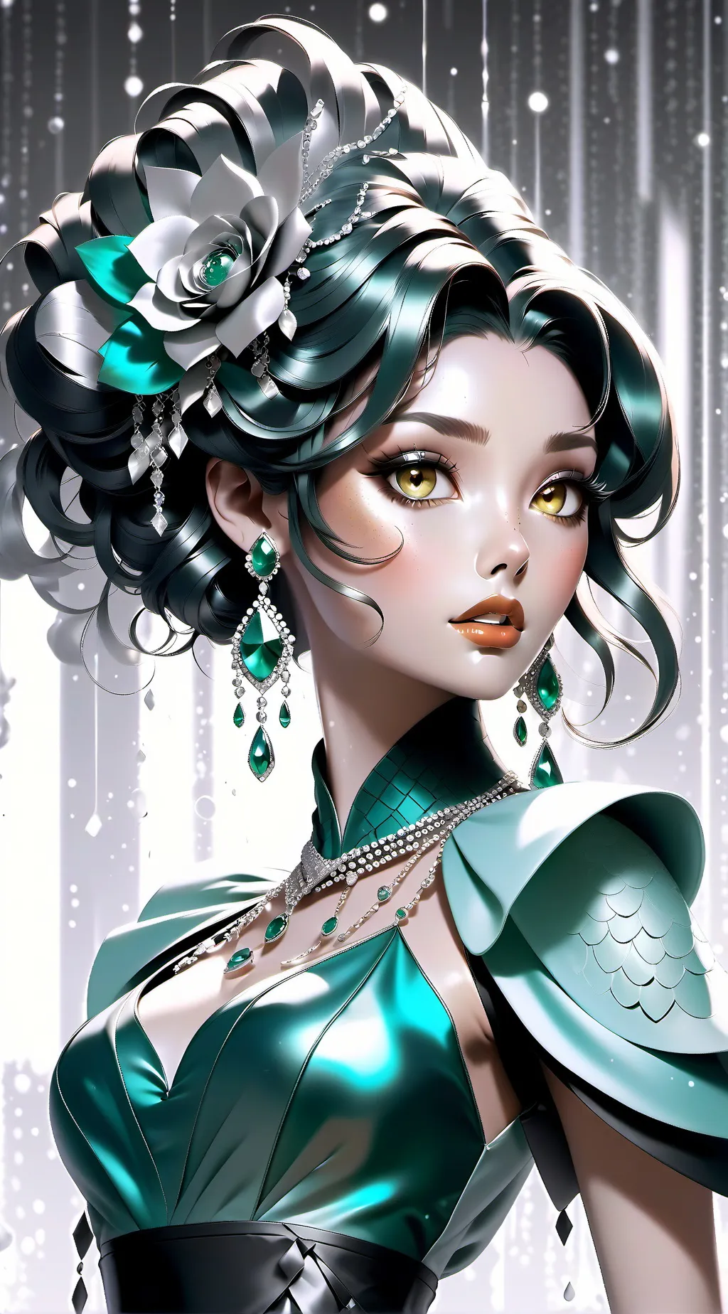 ai character: Smeralda  background