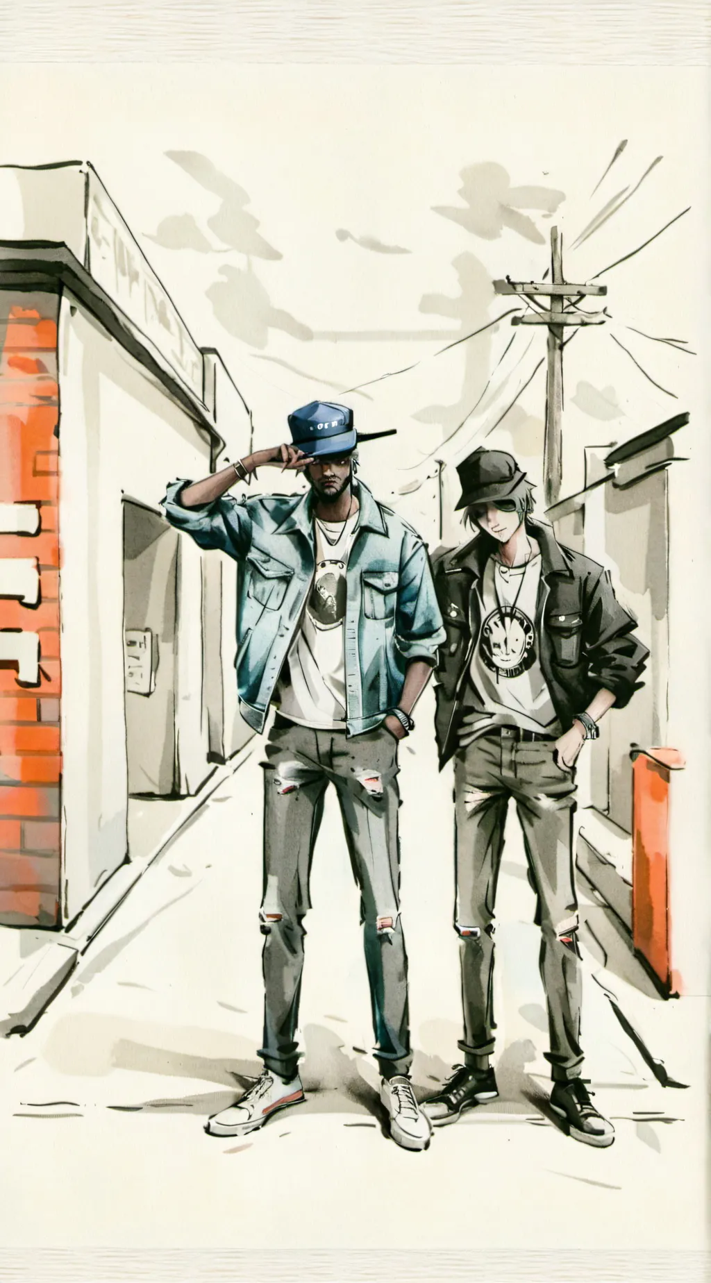 ai character: Crips background