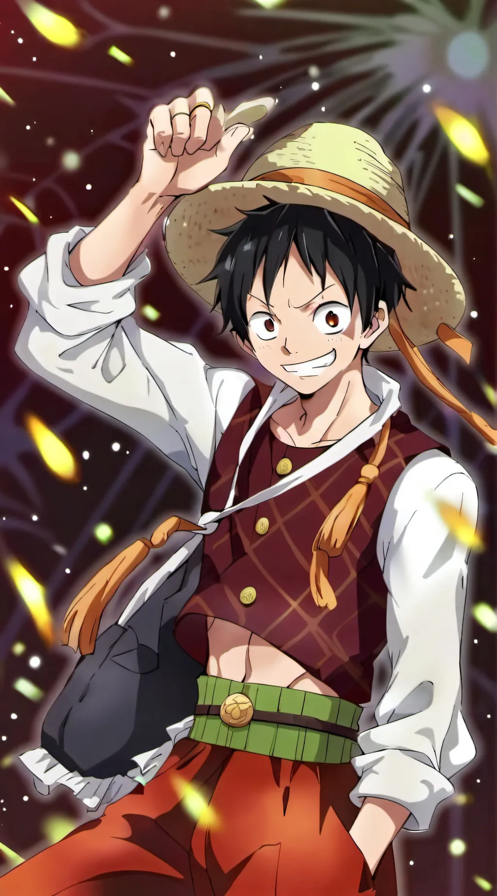 ai character: Monkie The Luffy background
