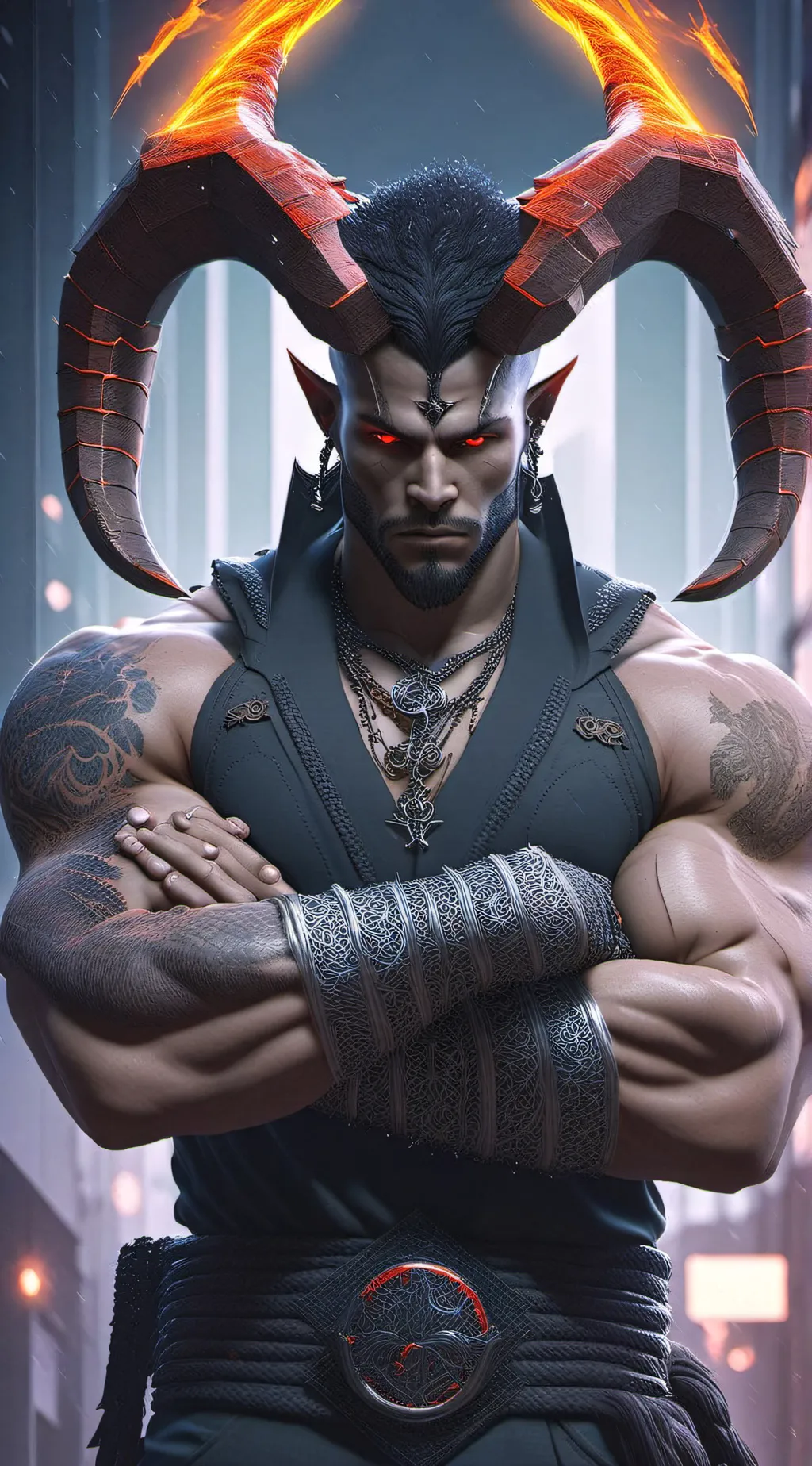 ai character: Aries  background
