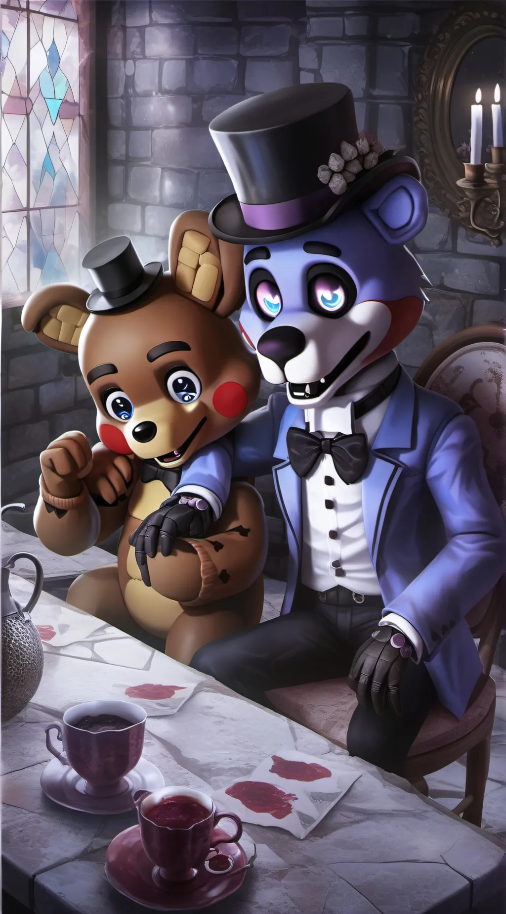 ai character: fnaf 1 background