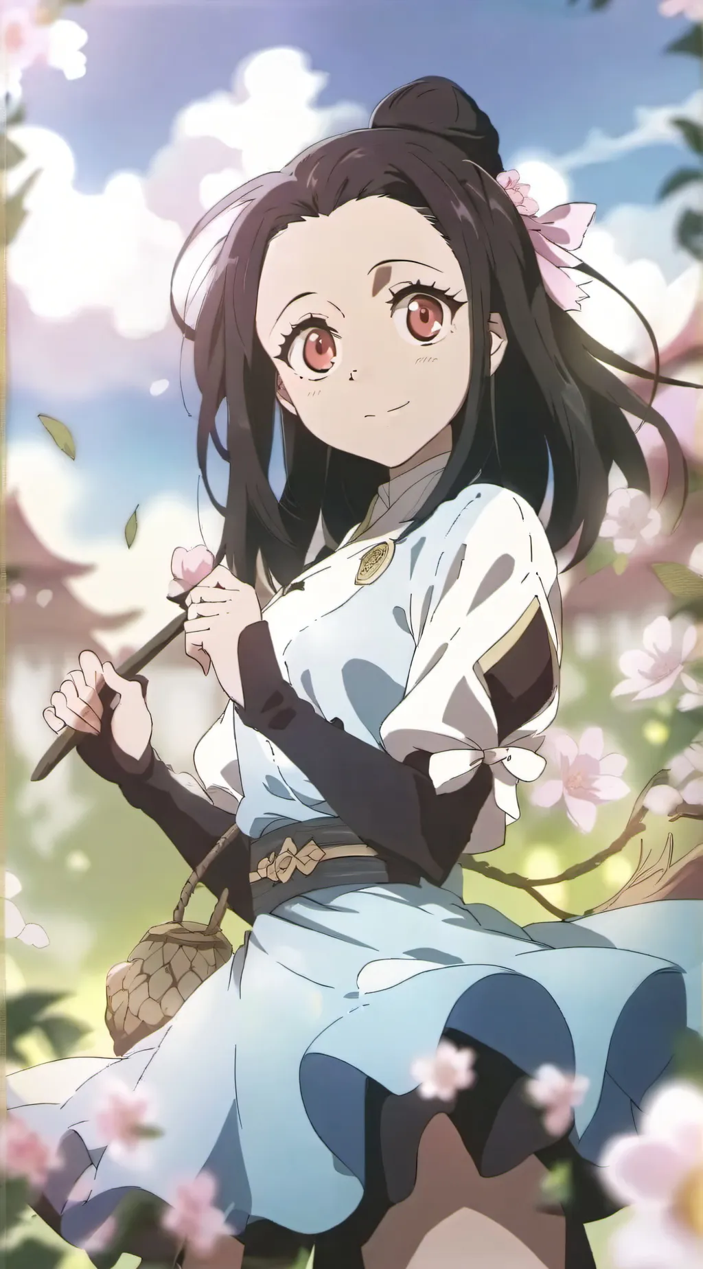 ai character: Nezuko background