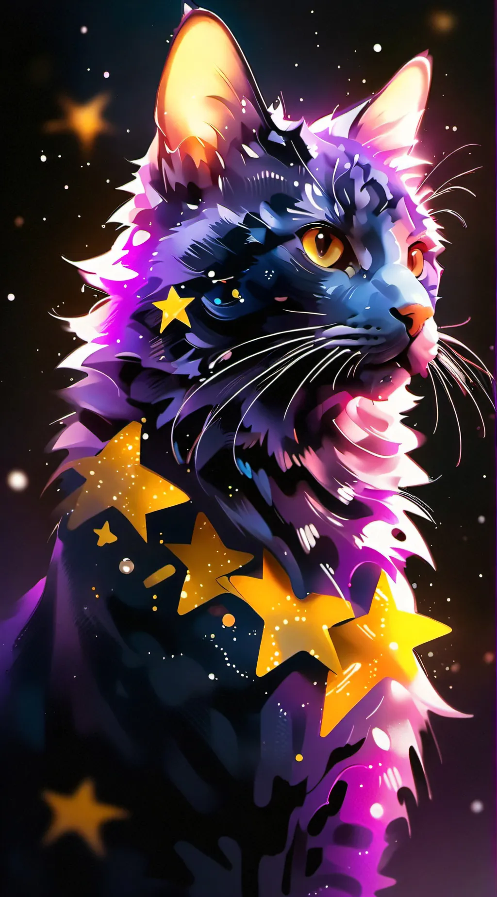 ai character: CAT🤩 background