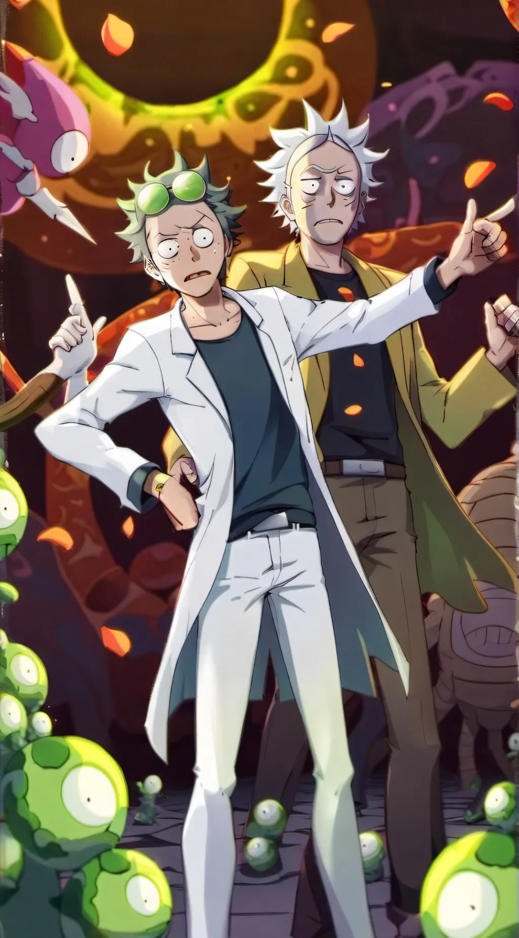 ai character: Mortys accident  background