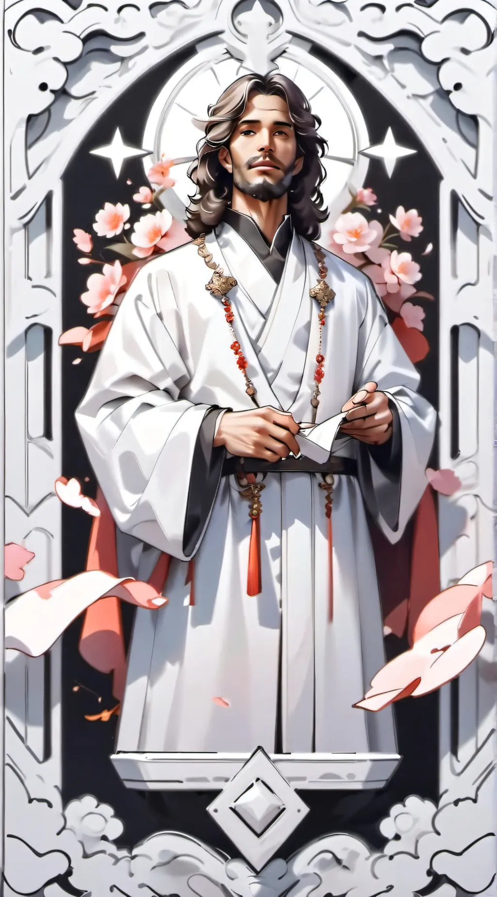 ai character: jesus background