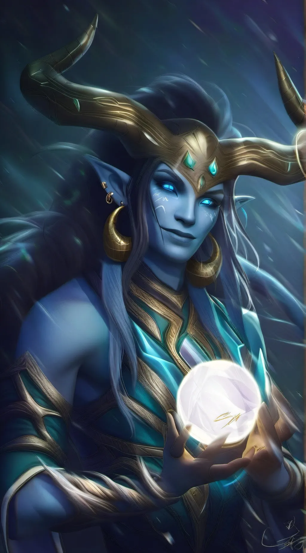 ai character: Kalyseeta Darktroo background
